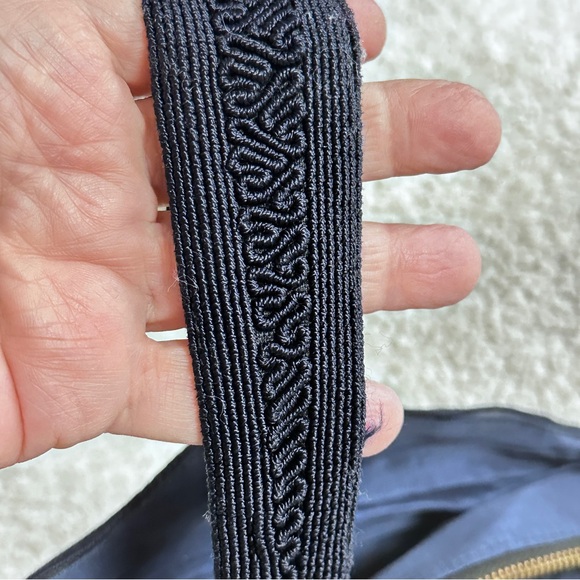 Vintage 1940’s/50’s Mardane Corde Dark Navy scalloped wristlet purse/bag, EUC - Picture 7 of 9